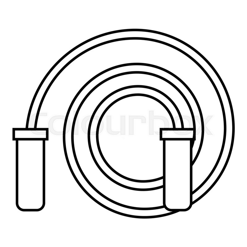 800x800 skipping rope icon outline stock vector colourbox