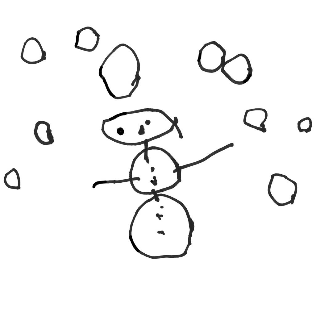 1024x1024 Children's Drawing Christmas Jumper Little Things