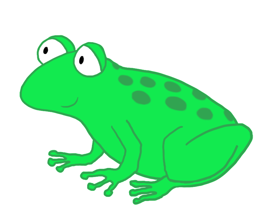 886x708 Frog Clip Art