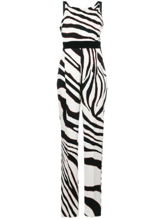 322x429 Roberto Cavalli Zebra Print Jumpsuit