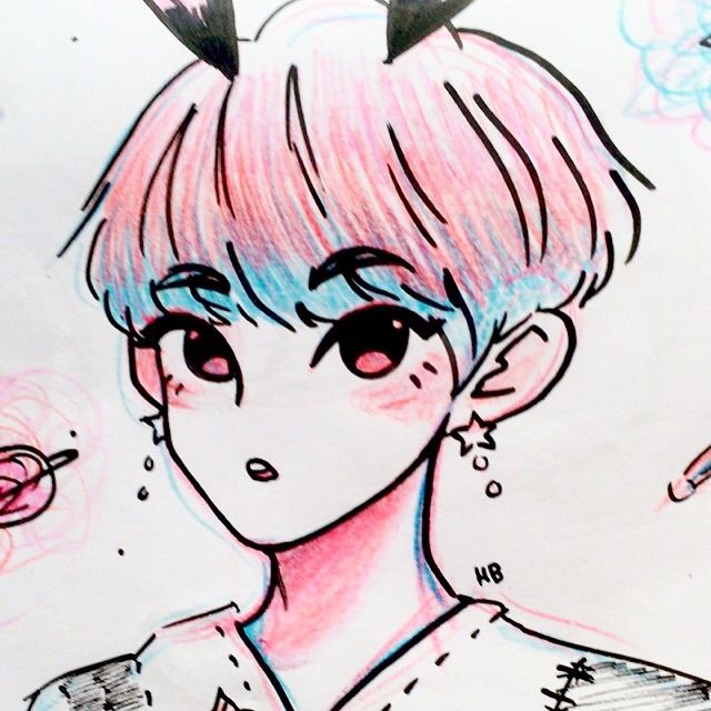 640x640 Jungkook Drawing Kim Taehyung Amino
