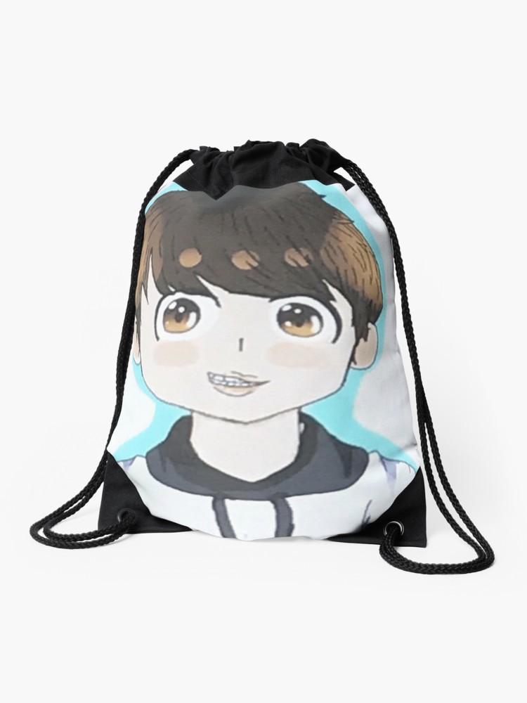 750x1000 Bts Jungkook Sweater Drawing Drawstring Bag