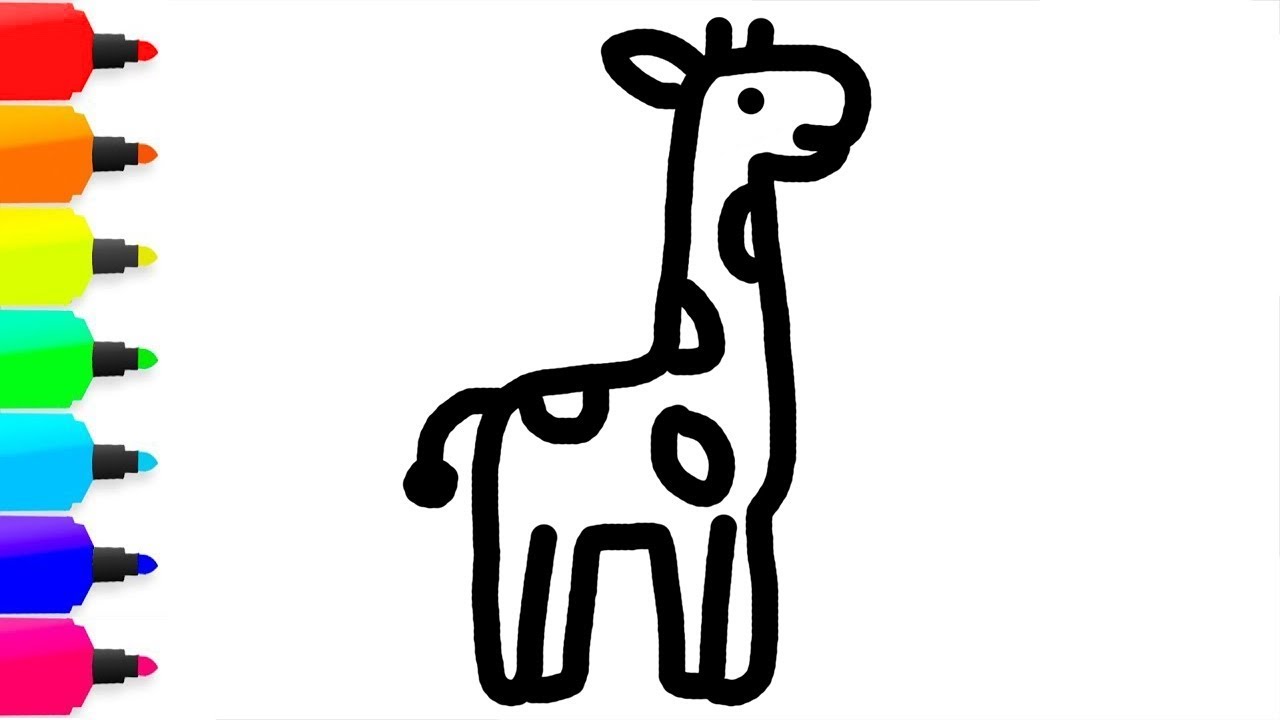 1280x720 Coloring Jungle Animals Painting And Drawing For Children