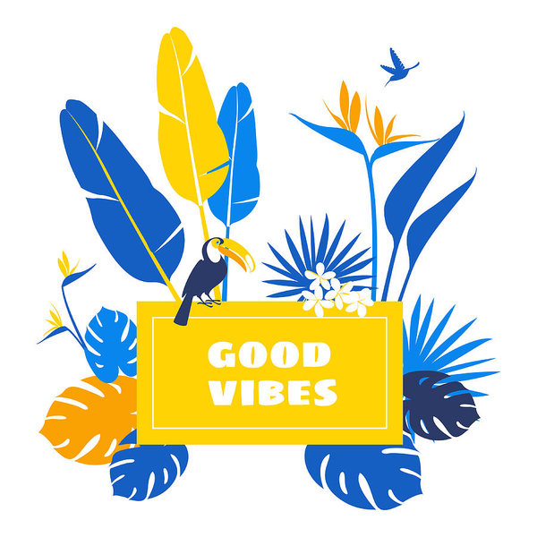 600x600 Vector Floral Pattern Background Frame Border Tropical Flowers