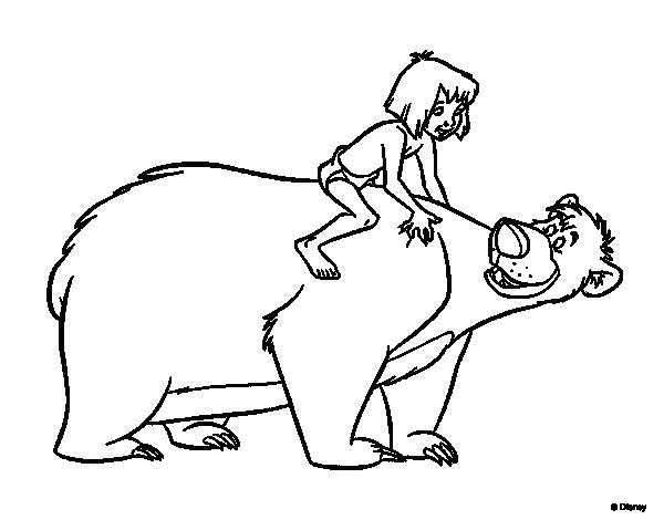 600x470 Jungle Book Coloring Pages Free Colouring Games Online