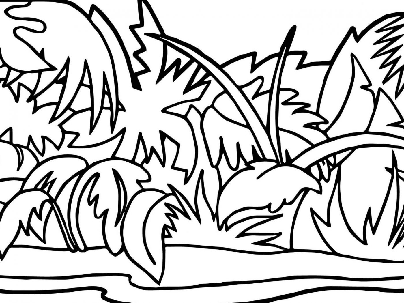 1400x1050 Literarywondrous Jungle Scene Coloring Pages Flower Printable