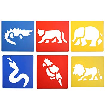 355x355 Pieces Washable Plastic Children's Drawing Template