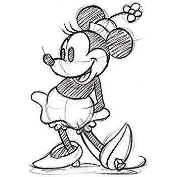 350x350 Disney Junior Sketch Single Canvas Print, Multi Colour