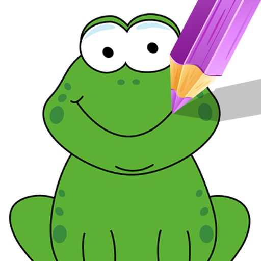 512x512 Junior Drawing Games Frog Coloring Pages
