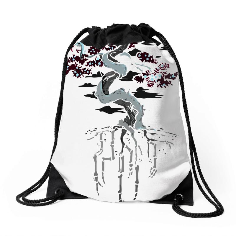 800x800 Custom The Juniper Tree Drawstring Bags