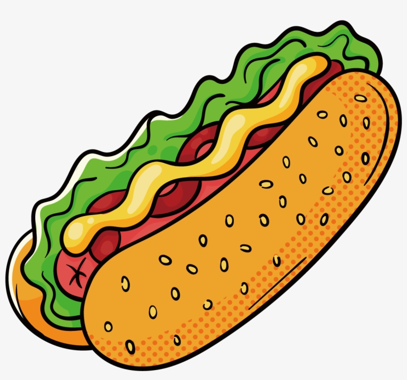 820x765 Hamburger Hot Dog Fast Food Drawing