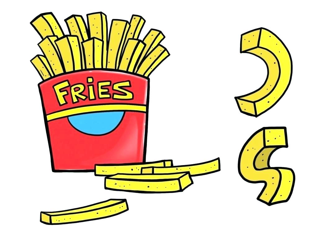 1024x738 French Fries Drawing Nip