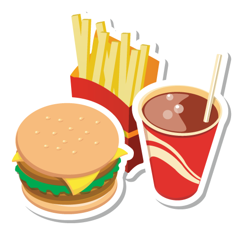 480x480 Burger Line Drawing Clipart Png Images