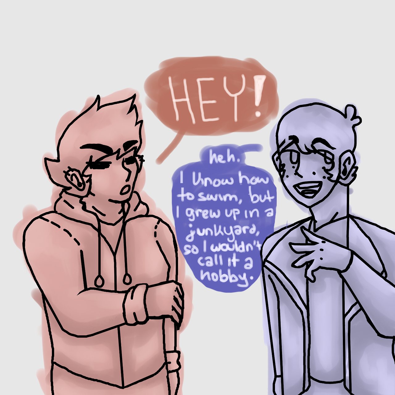 1280x1280 Red N Blue Makes Purple! Ask Do Either Of You Like Swimming