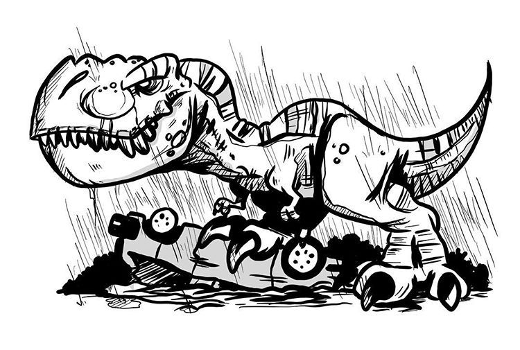 750x505 Jurassic Park Chibi Rex