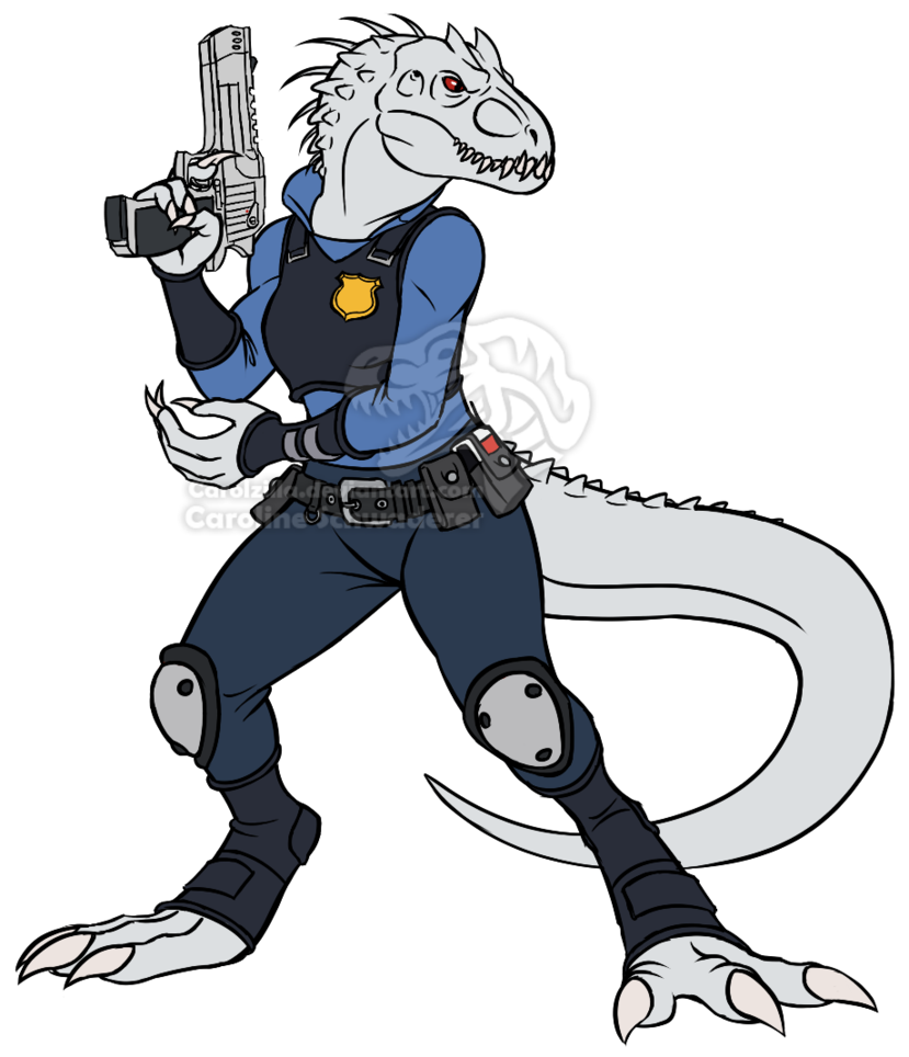 829x964 an anthro indominus rex dressed as judy hopps from zootopia