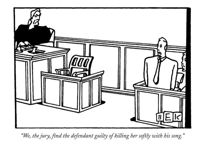 700x500 we, the jury, find the defendant guilty greeting card for sale