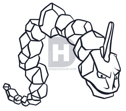 429x379 How To Draw Onix, Step