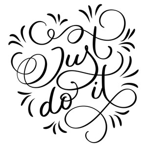 300x300 Just Do It Royalty Free Vectors