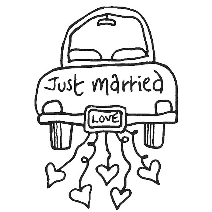 736x736 Just Married Car Coloring