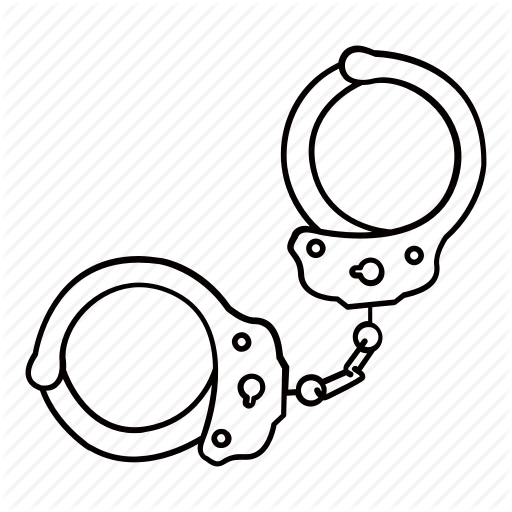 512x512 Collection Of Free Handcuffs Drawing Line Download On Ui Ex