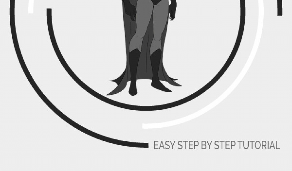 1024x600 Easy Drawing Justice League How To Draw Batman Drawings Drawings