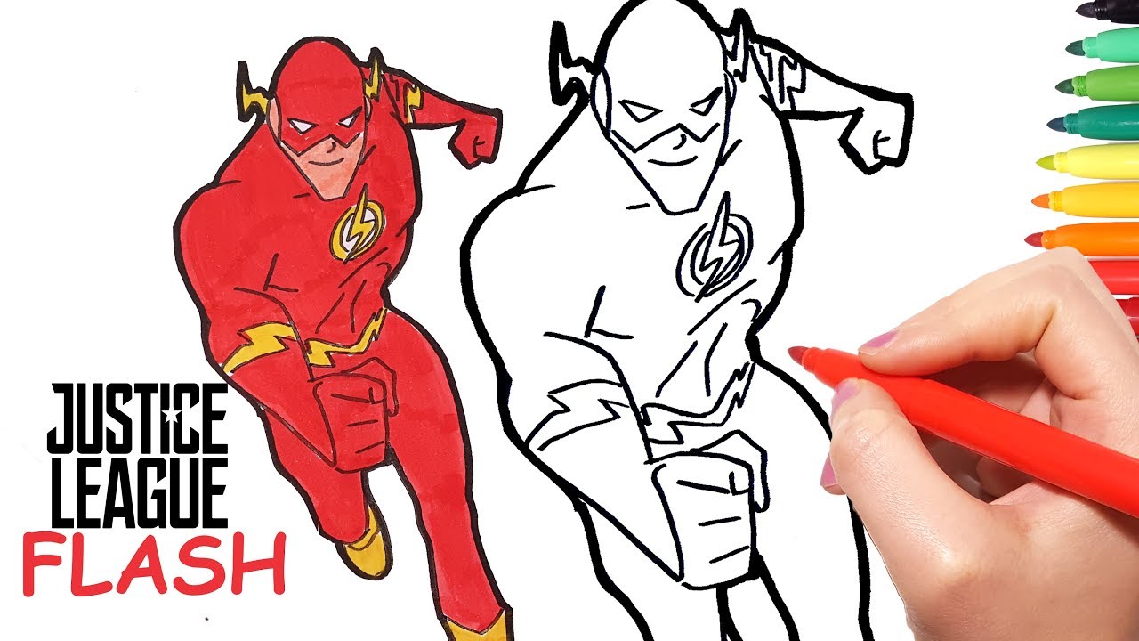 1280x720 how to draw flash learn how to draw and color flash