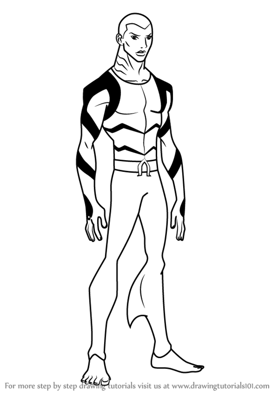 566x800 Learn How To Draw Aqualad From Young Justice