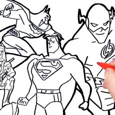 230x230 Winsome Ideas Justice League Coloring Book Free