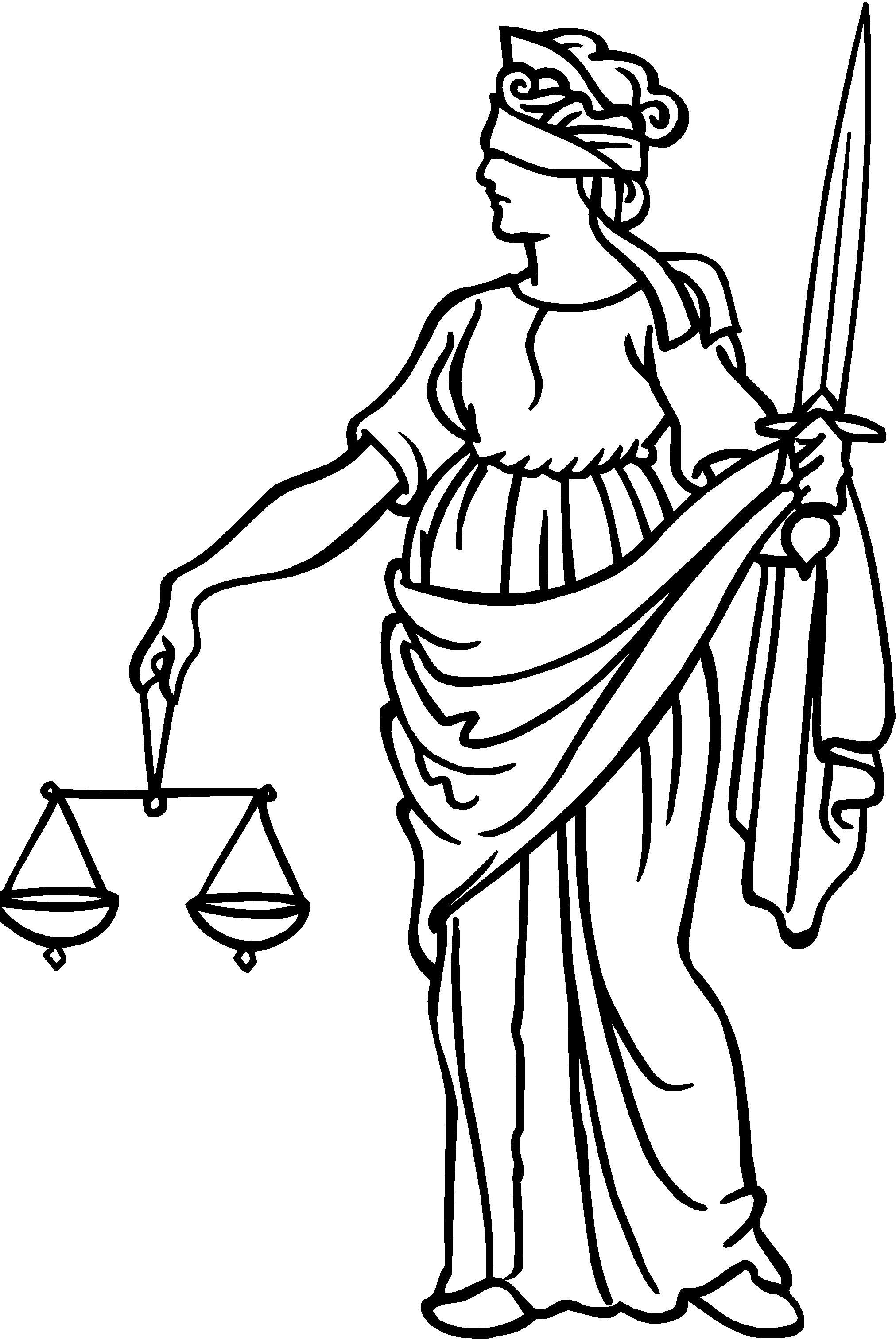 Justice Scale Drawing