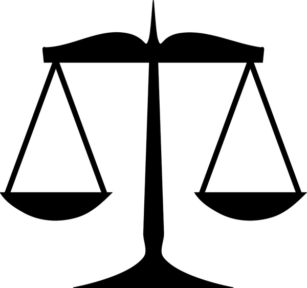 600x563 Scales Of Justice Free Vector In Open Office Drawing