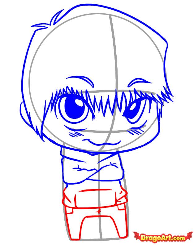 627x790 Draw Chibi Justin Bieber, Step
