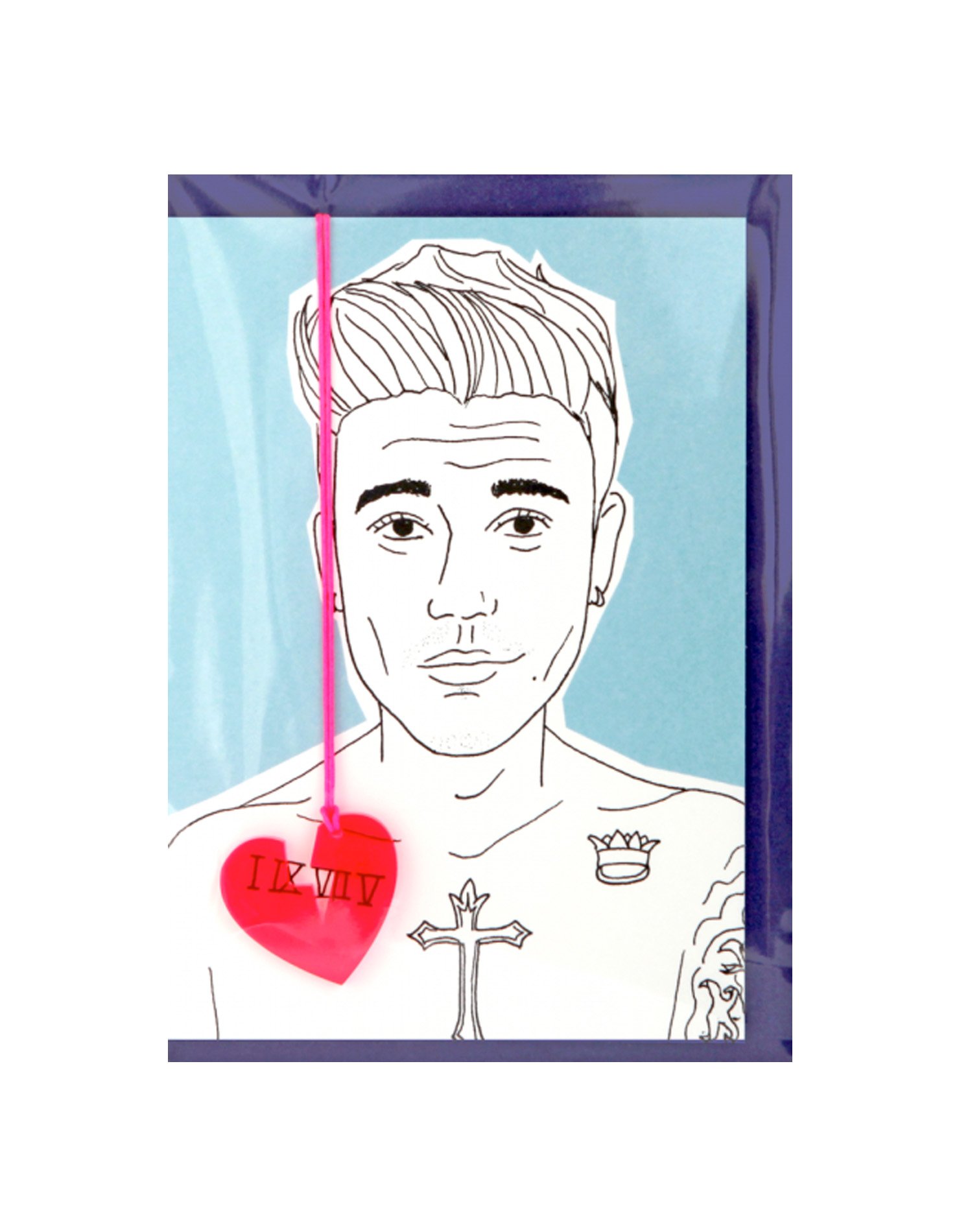 1476x1900 Justin Greeting Card Numero