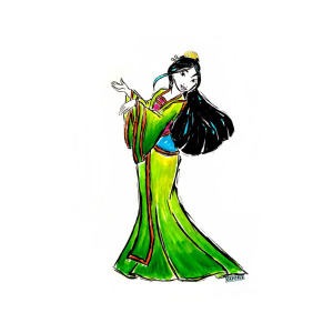 300x300 disney mulan drawing