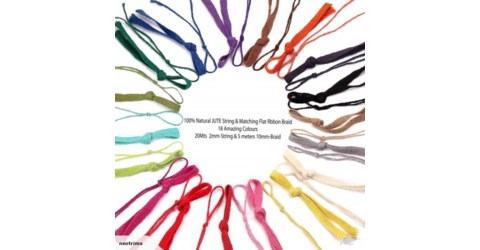480x250 neotrim twine spool,jute string cord matching braid,craft