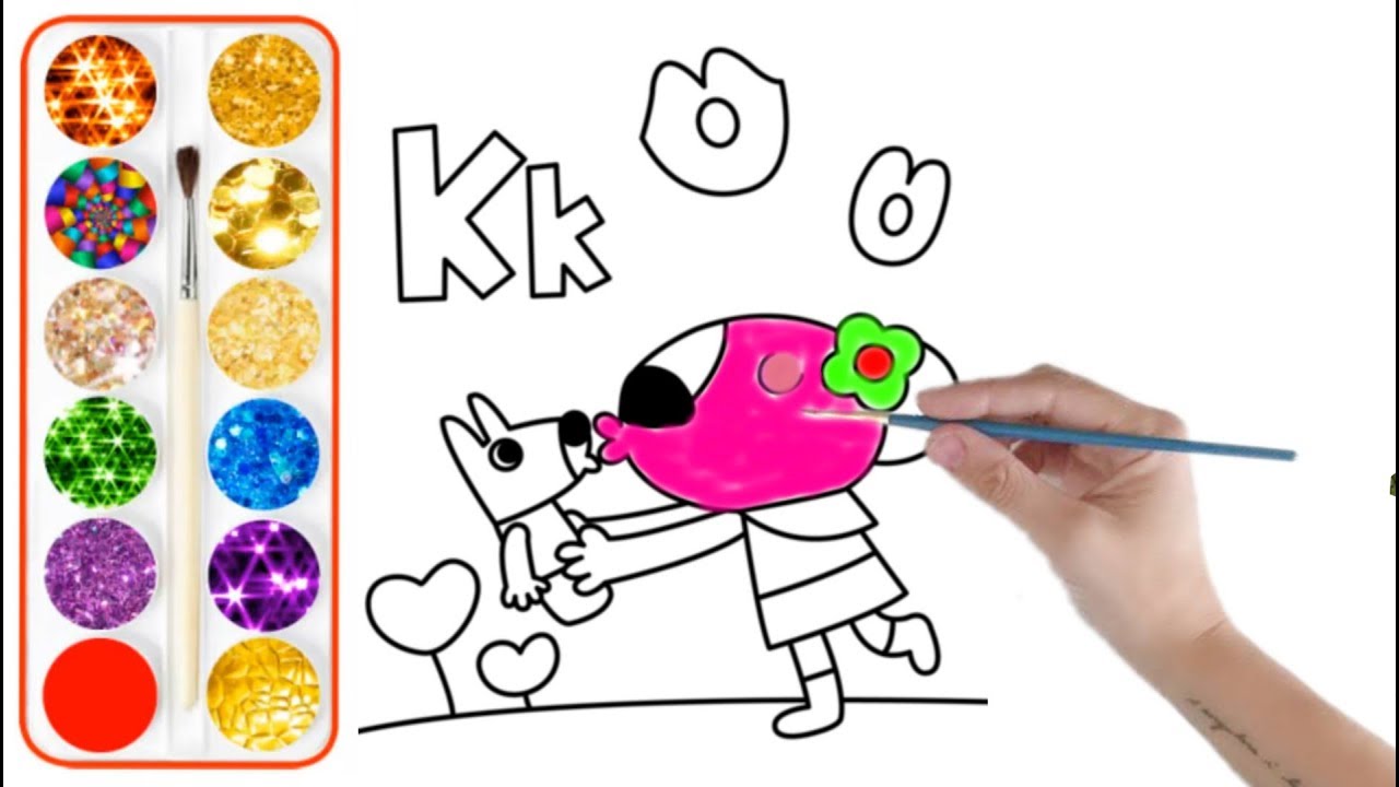 1280x720 Hello Kitty Drawing And Colouring For Kids