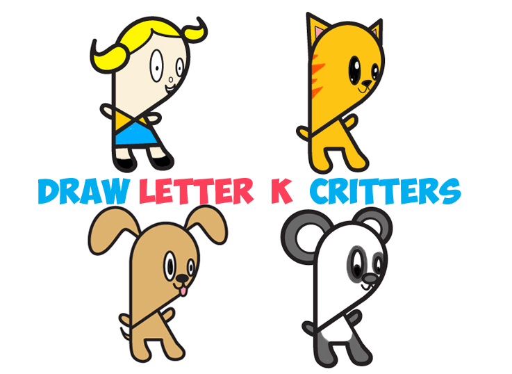 737x538 Huge Guide To Drawing Cartoon Characters From Lowercase Letter K