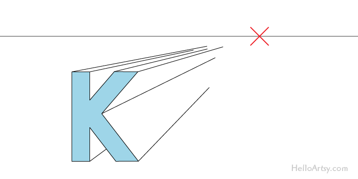 720x360 One Point Perspective Drawing Step