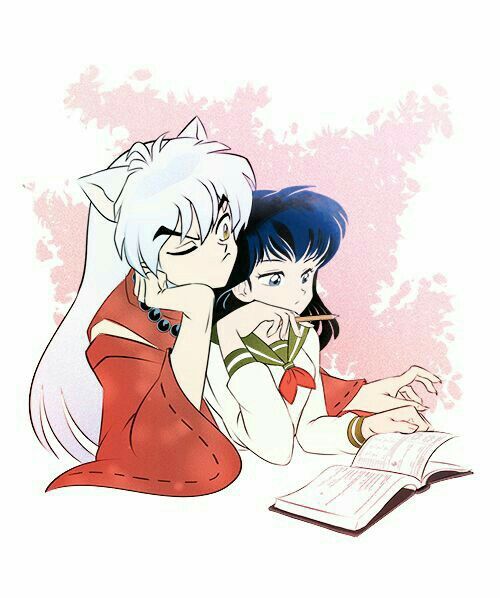 500x598 inuyasha e kagome anime x manga inuyasha, kagome, inuyasha
