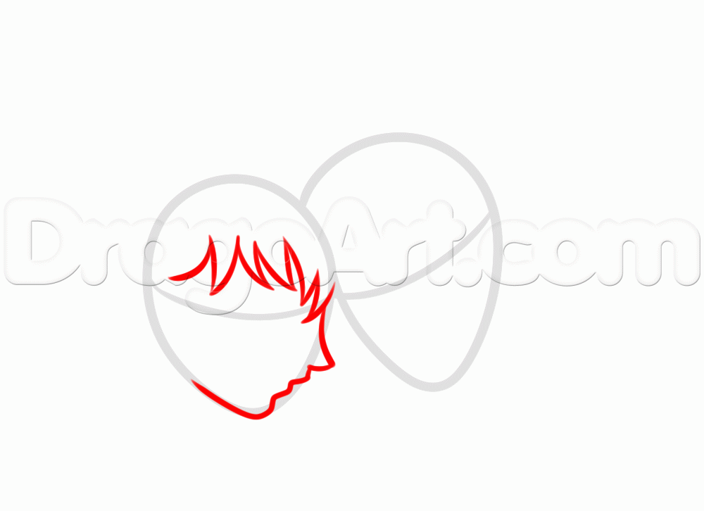 1000x726 draw inuyasha and kagome, step