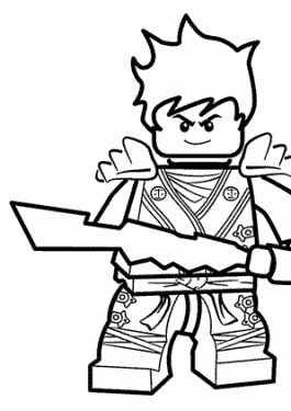 265x375 Kai Ninjago Coloring Pages For Kids, Printable Free Lego Coloring