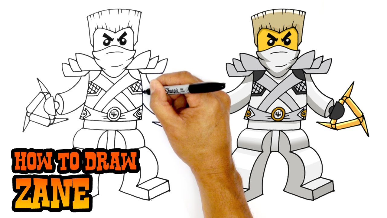 1280x720 how to draw ninjago zane
