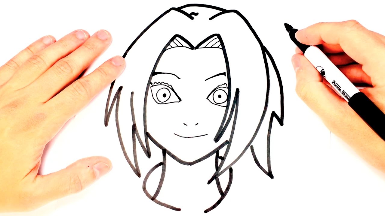 1280x720 how to draw sakura from naruto sakura easy draw tutorial