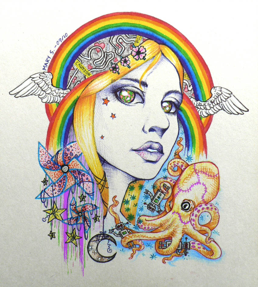 848x942 girl with kaleidoscope eyes