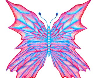 340x270 kaleidoscope drawing etsy