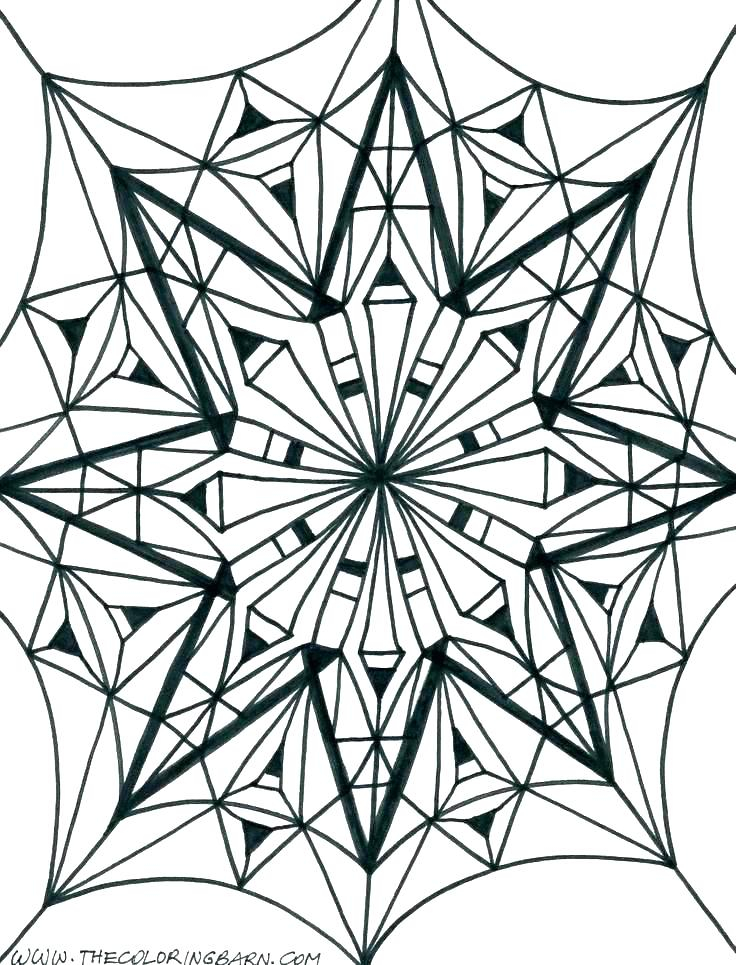 736x965 christmas kaleidoscope coloring pages with various impressive