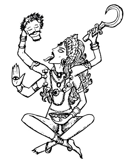 458x550 kali hindu goddess posters