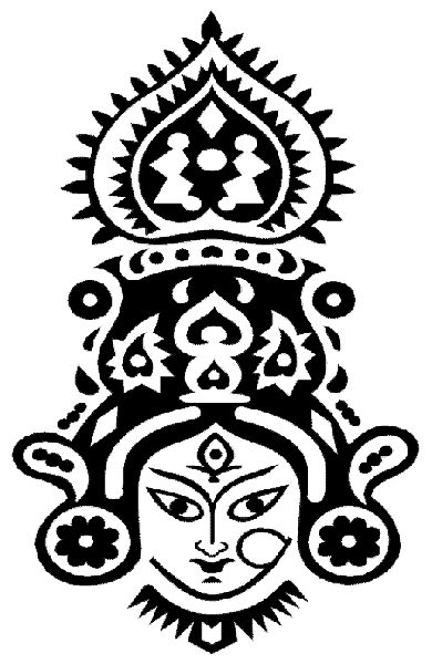 390x600 Durga Drawing
