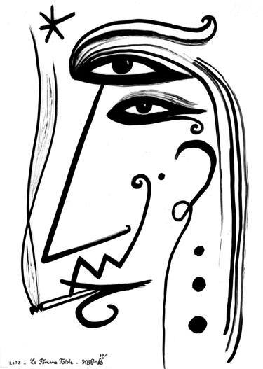 375x527 la femme fatale drawing