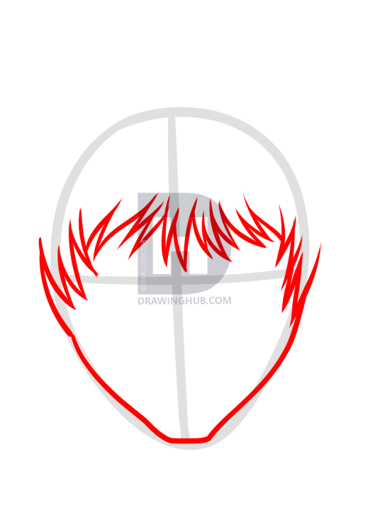 529x720 how to draw kaneki ken from tokyo ghoul, step